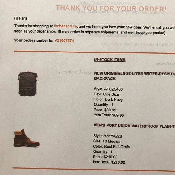 TIMBERLAND USED ONCE ROLL TOP BACKPACK - Picture 7 of 7